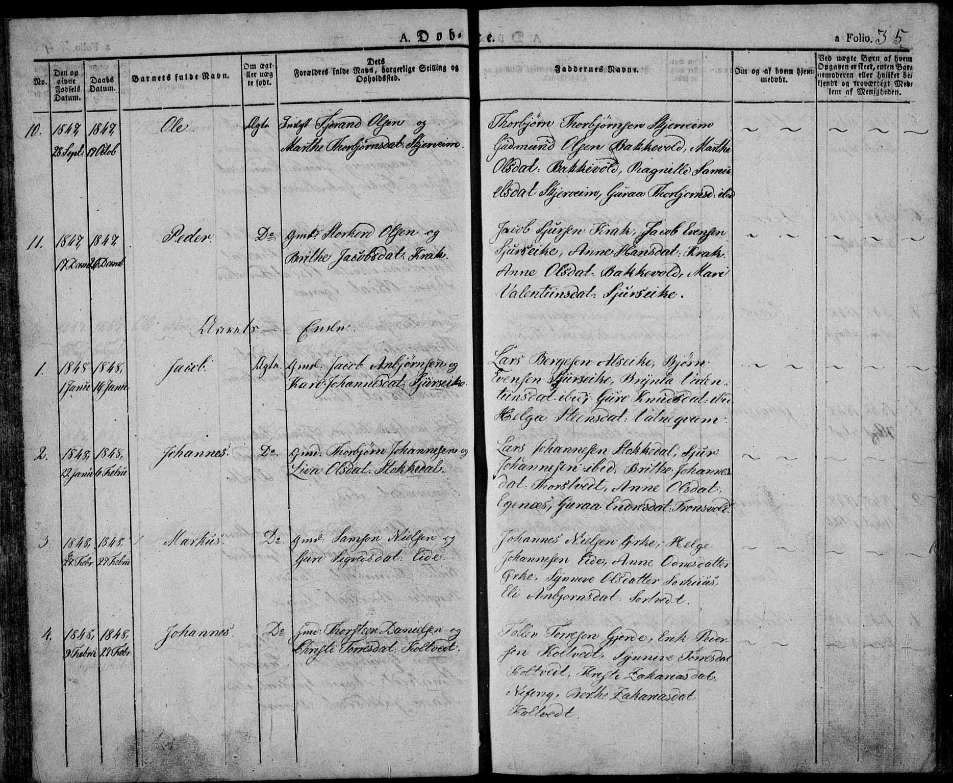 Skjold sokneprestkontor, AV/SAST-A-101847/H/Ha/Haa/L0005: Parish register (official) no. A 5, 1830-1856, p. 35