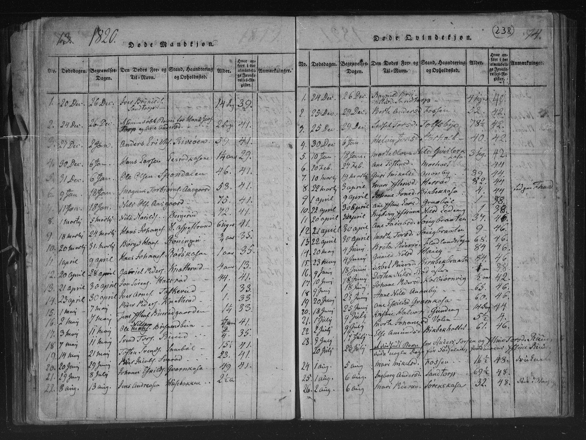 Aremark prestekontor Kirkebøker, AV/SAO-A-10899/F/Fc/L0001: Parish register (official) no. III 1, 1814-1834, p. 13-14