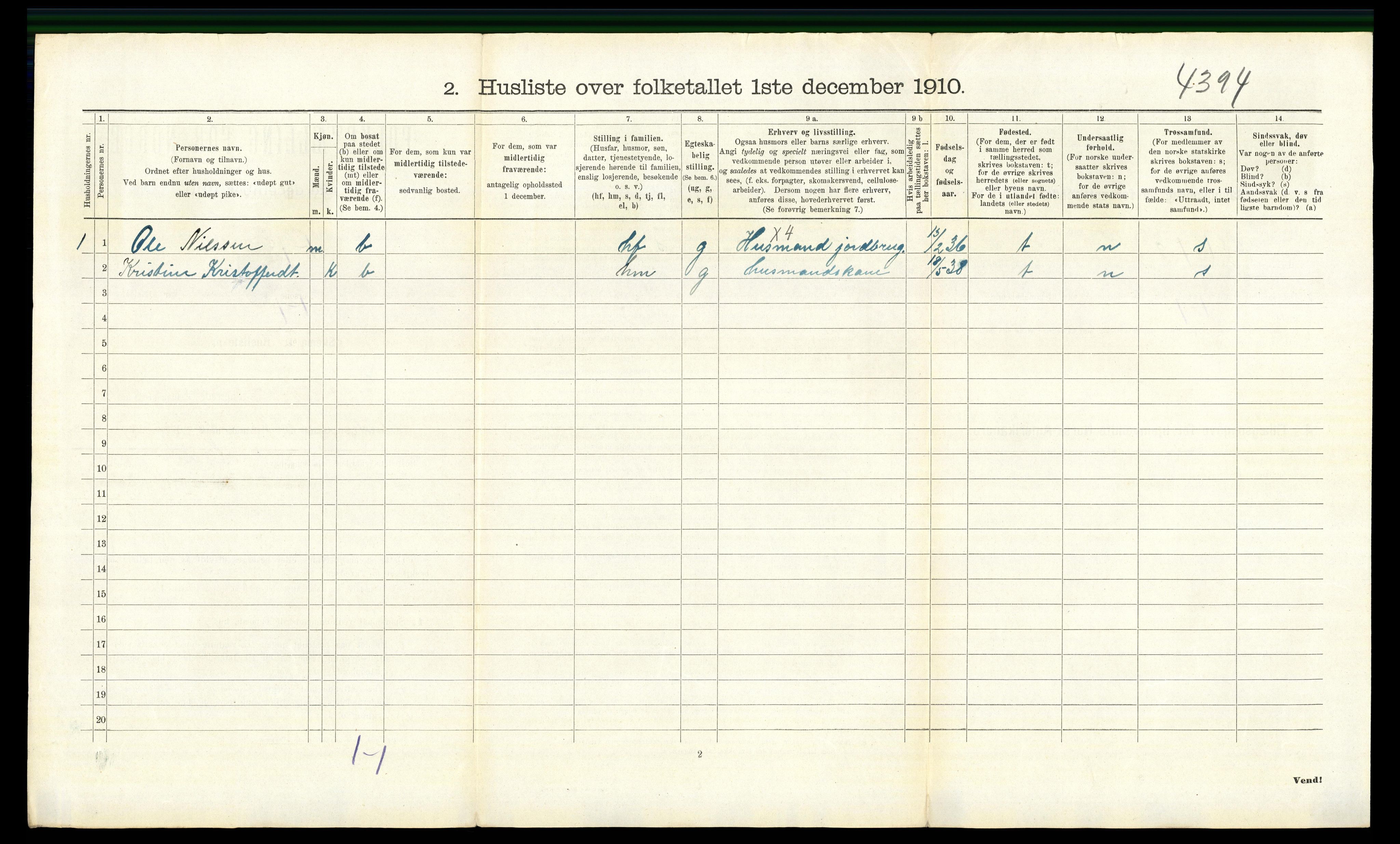 RA, 1910 census for Eidskog, 1910, p. 2119