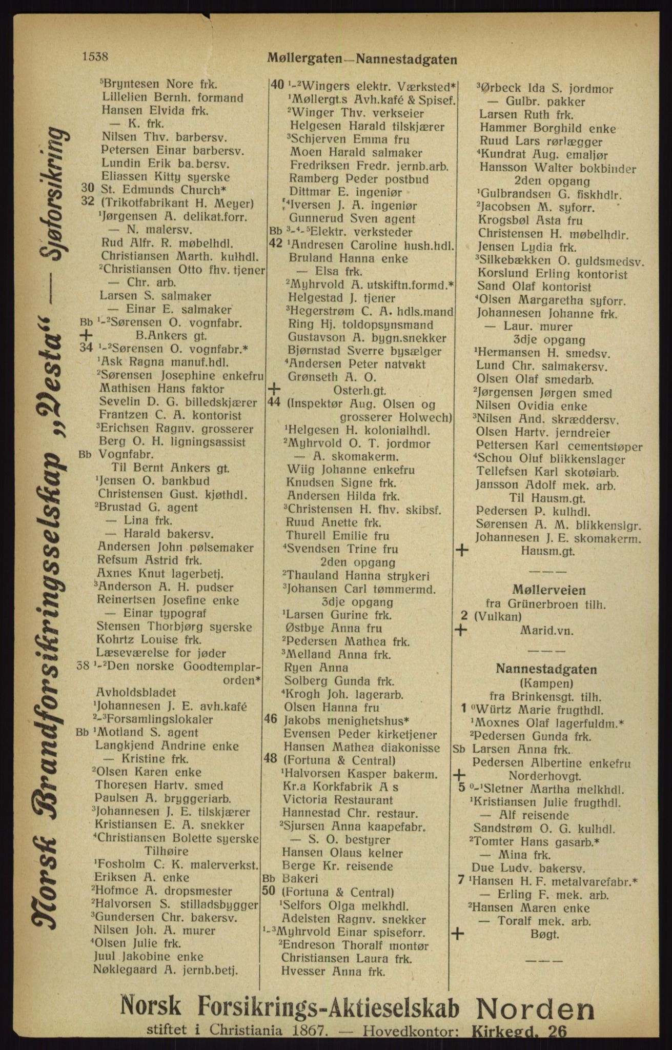 Kristiania/Oslo adressebok, PUBL/-, 1916, p. 1538