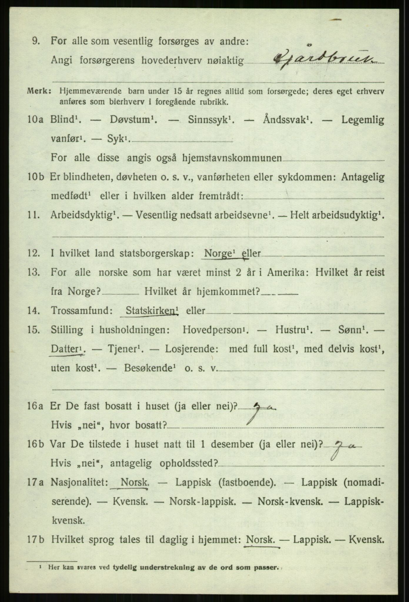 SATØ, 1920 census for Målselv, 1920, p. 4444