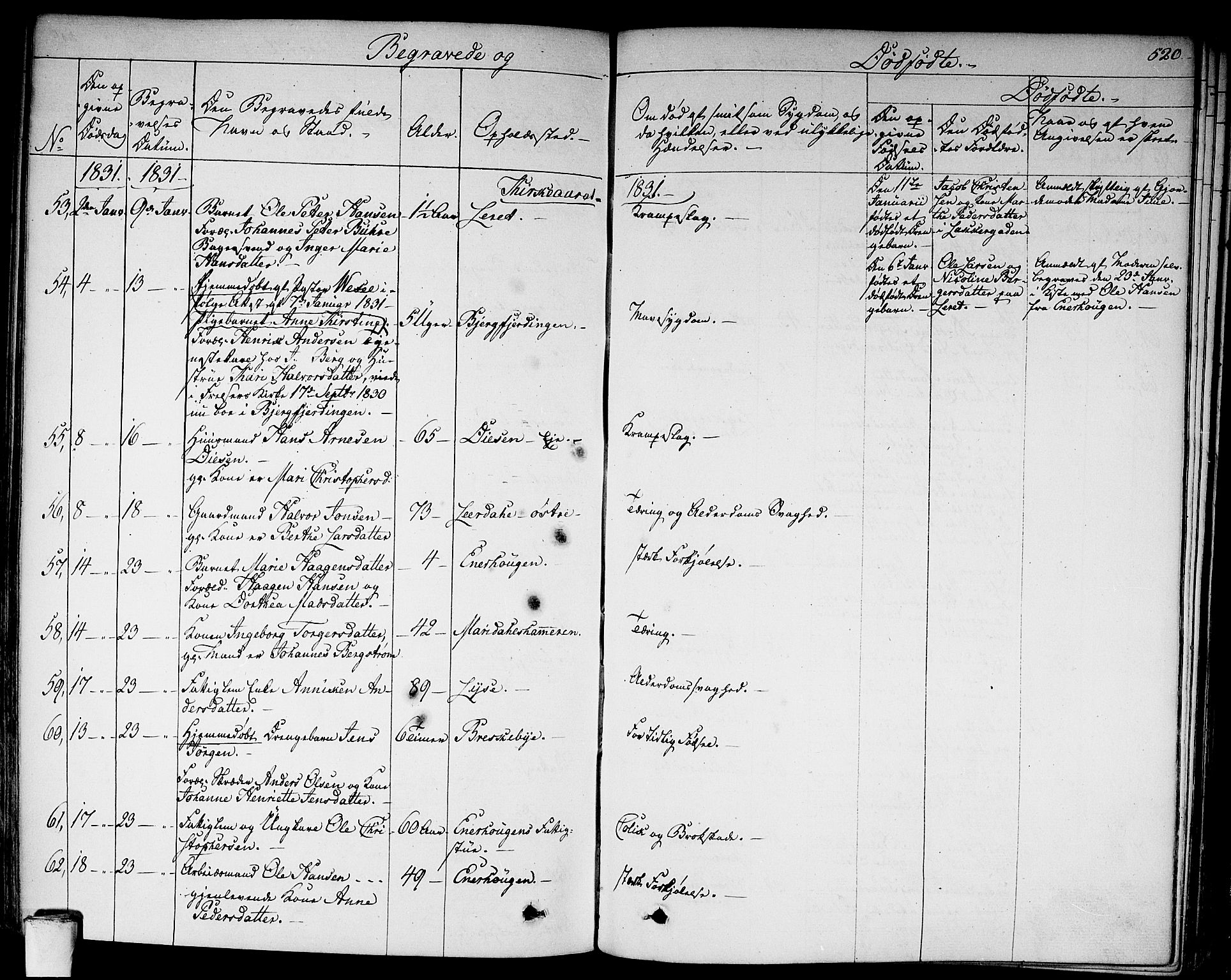 Aker prestekontor kirkebøker, SAO/A-10861/F/L0013: Parish register (official) no. 13, 1828-1837, p. 520