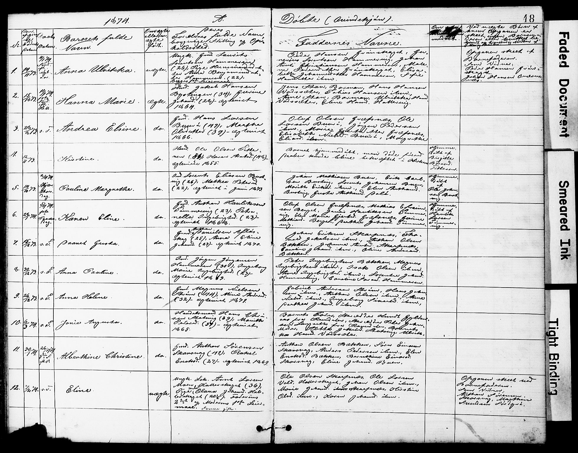 Ministerialprotokoller, klokkerbøker og fødselsregistre - Sør-Trøndelag, SAT/A-1456/634/L0541: Parish register (copy) no. 634C03, 1874-1891, p. 48