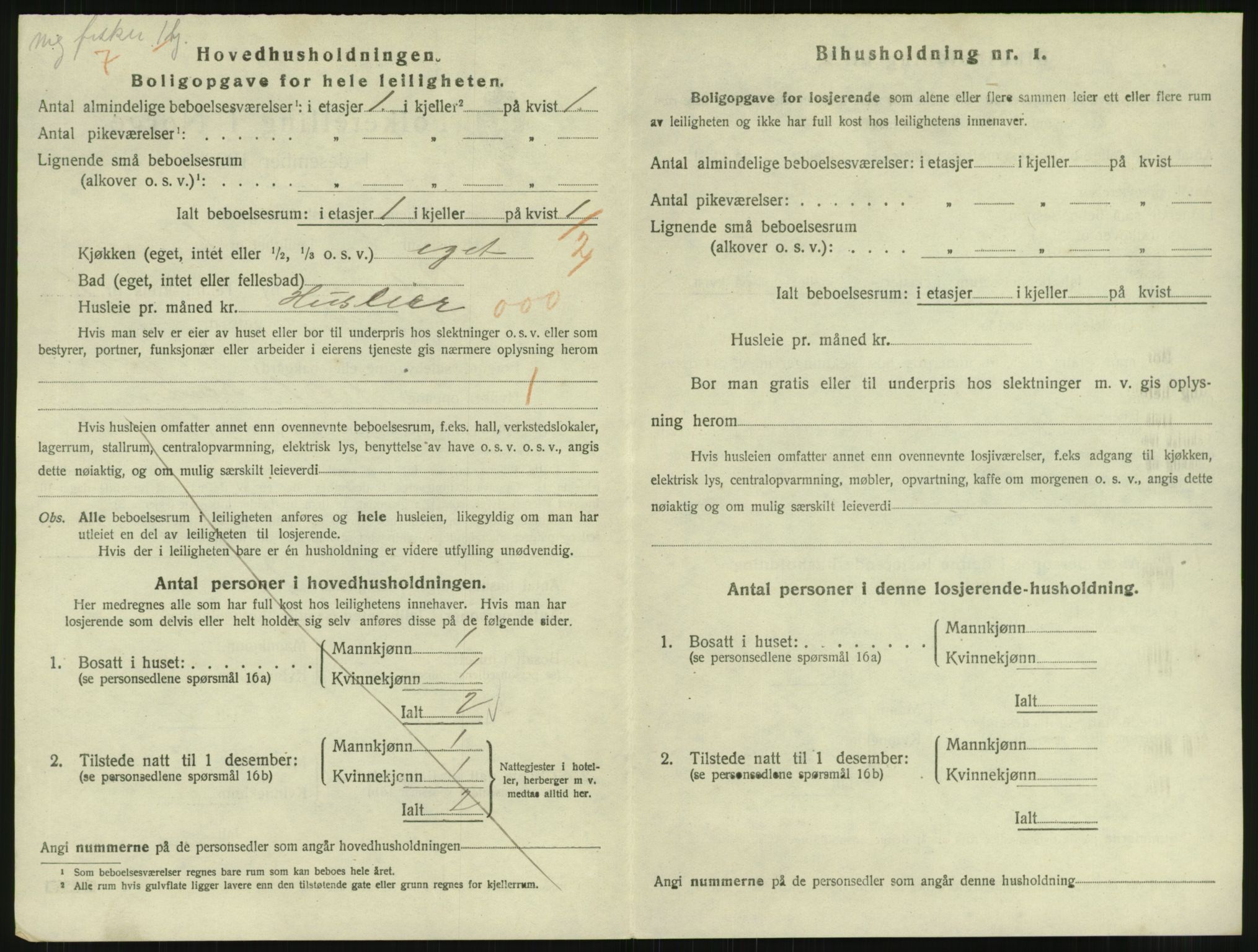 SAT, 1920 census for Bodø, 1920, p. 1030