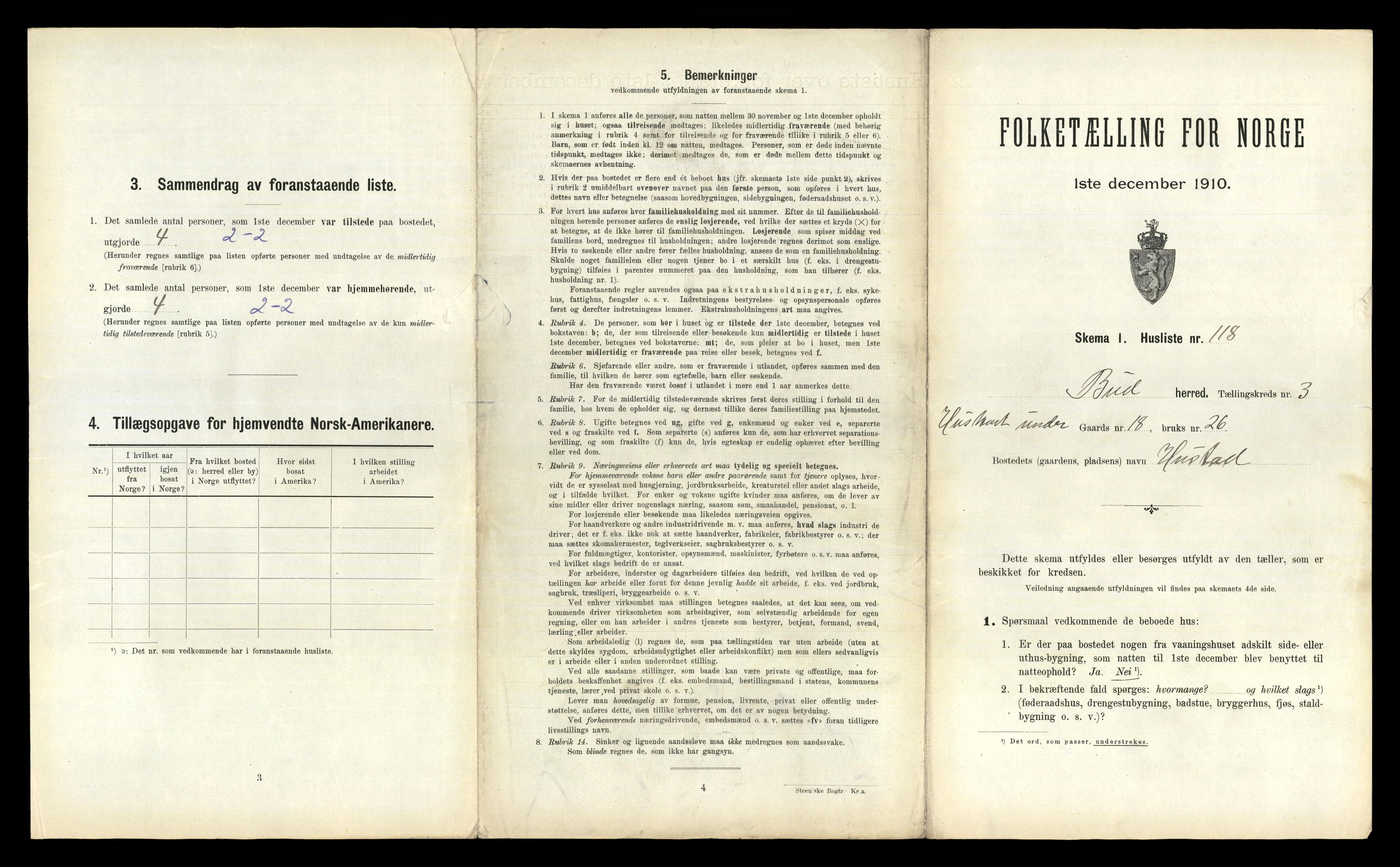 RA, 1910 census for Bud, 1910, p. 565