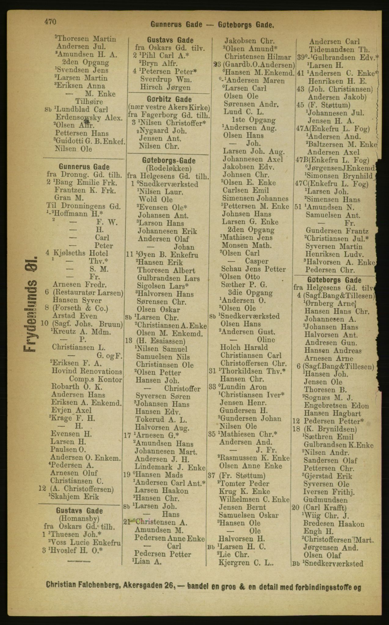 Kristiania/Oslo adressebok, PUBL/-, 1889, p. 470