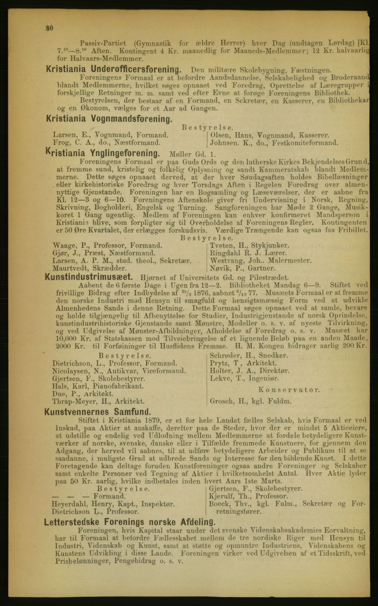 Kristiania/Oslo adressebok, PUBL/-, 1889, p. 80