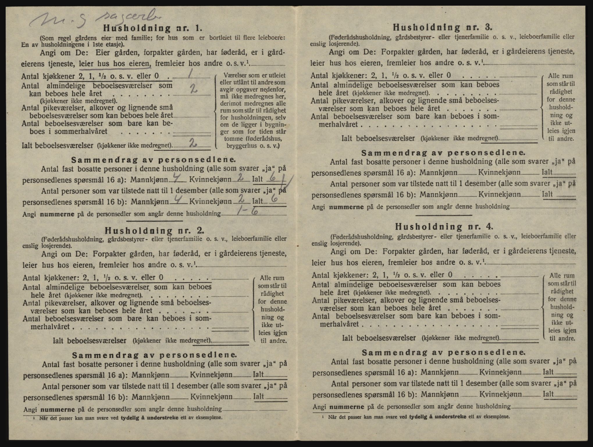 SAO, 1920 census for Glemmen, 1920, p. 690