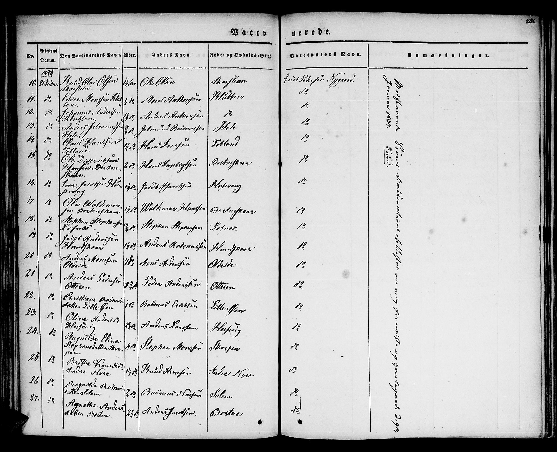 Davik sokneprestembete, AV/SAB-A-79701/H/Haa/Haaa/L0004: Parish register (official) no. A 4, 1830-1849, p. 326