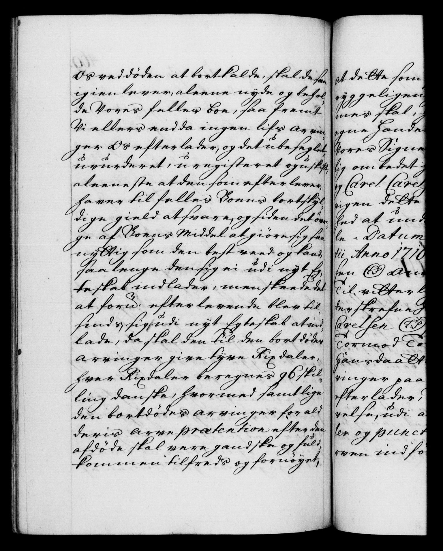 Danske Kanselli 1572-1799, RA/EA-3023/F/Fc/Fca/Fcaa/L0020: Norske registre, 1708-1711, p. 469b