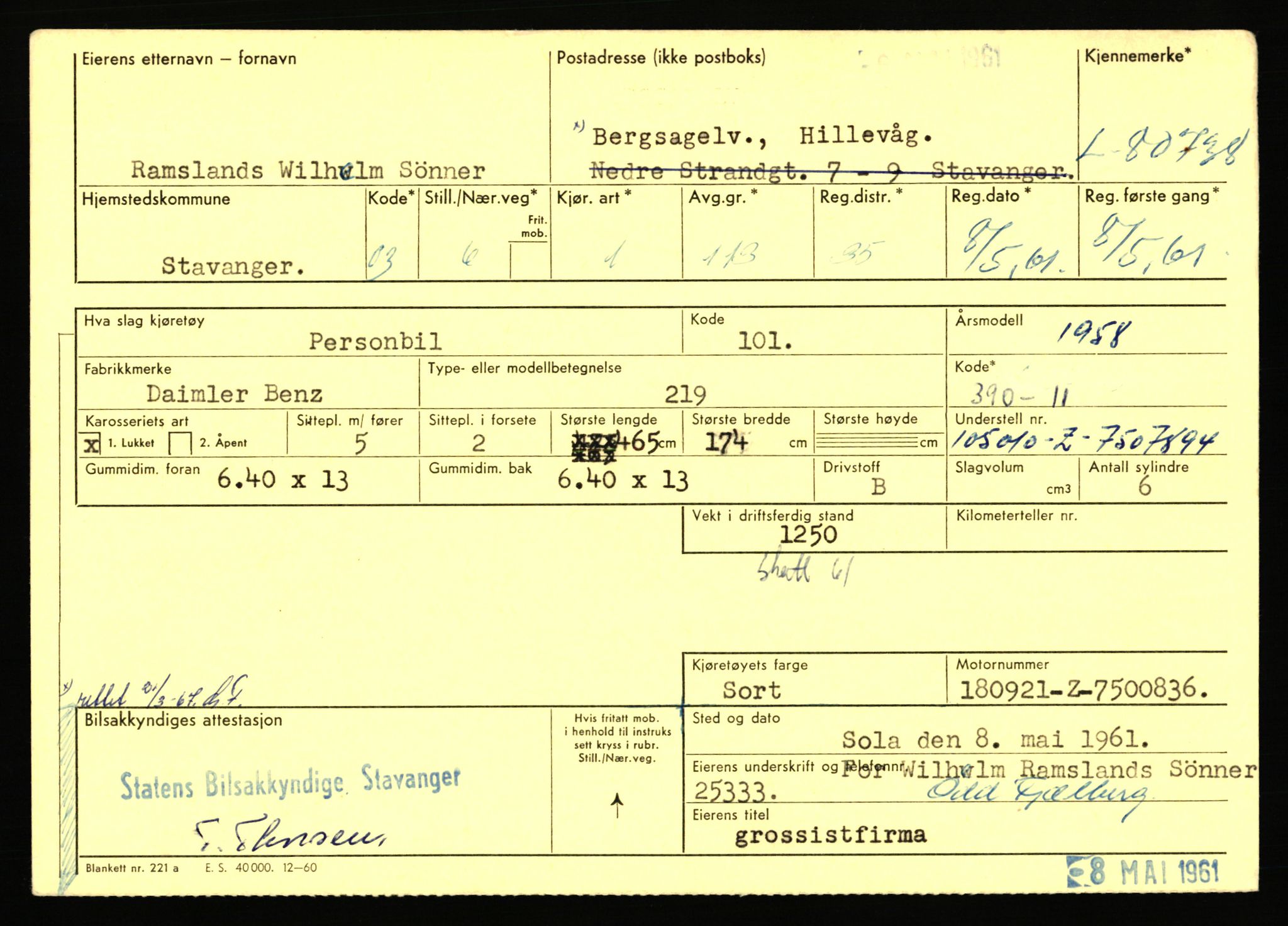 Stavanger trafikkstasjon, AV/SAST-A-101942/0/F/L0071: L-80500 - L-82199, 1930-1971, p. 389