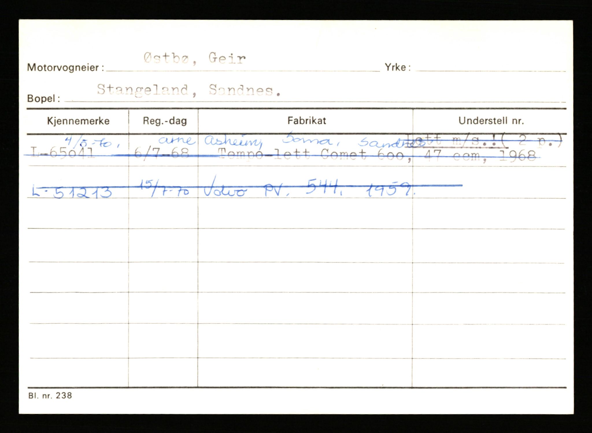 Stavanger trafikkstasjon, AV/SAST-A-101942/0/H/L0044: Øksna - Åmo, 1930-1971, p. 479