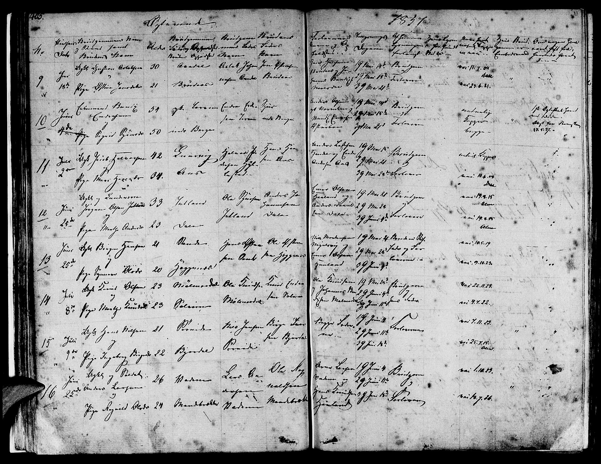 Lavik sokneprestembete, AV/SAB-A-80901: Parish register (official) no. A 2II, 1821-1842, p. 405