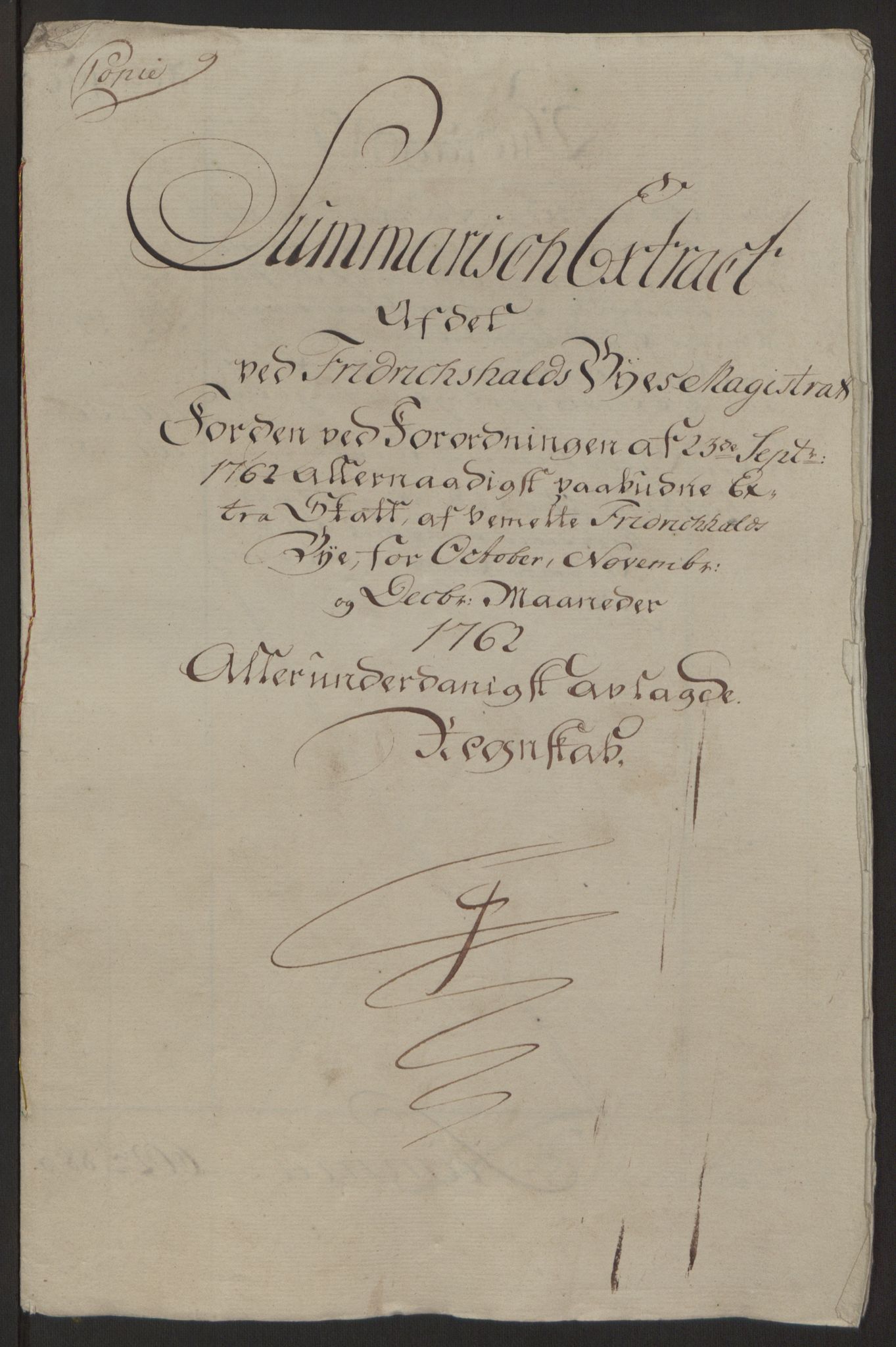 Rentekammeret inntil 1814, Reviderte regnskaper, Byregnskaper, AV/RA-EA-4066/R/Ra/L0006/0001: [A4] Kontribusjonsregnskap / Ekstraskatt, 1762-1772, p. 8