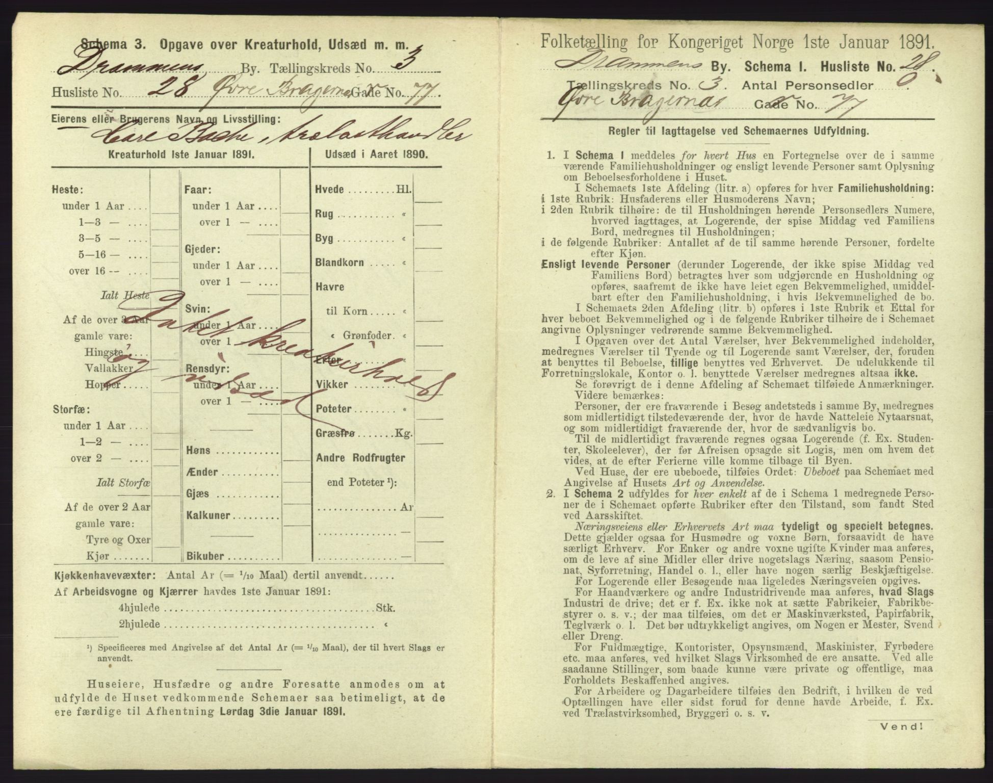 RA, 1891 census for 0602 Drammen, 1891, p. 361