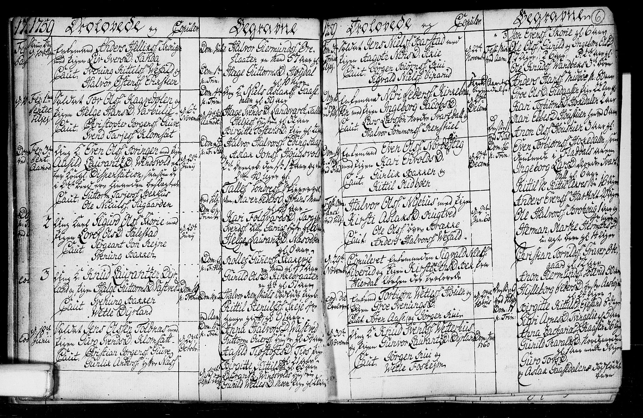 Seljord kirkebøker, SAKO/A-20/F/Fa/L0008: Parish register (official) no. I 8, 1755-1814, p. 6