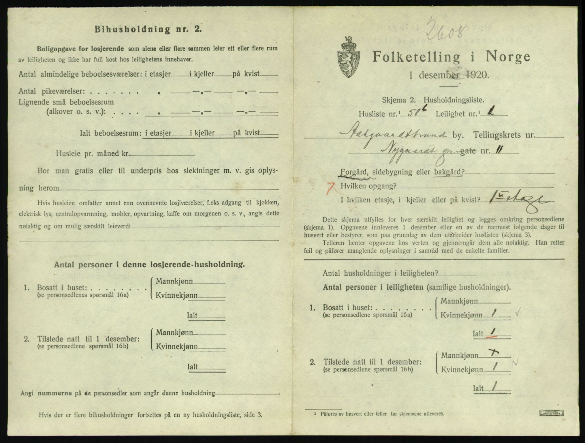 SAKO, 1920 census for Åsgårdstrand, 1920, p. 431