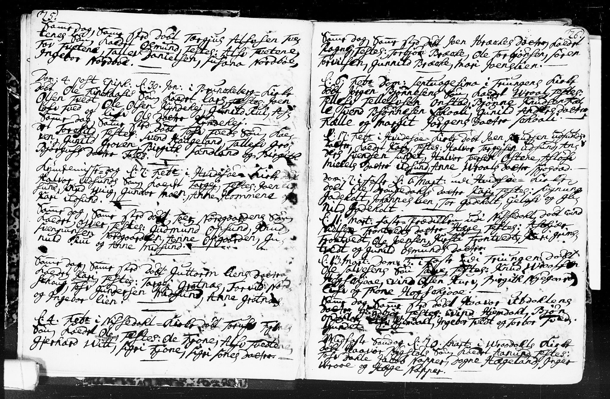 Kviteseid kirkebøker, SAKO/A-276/F/Fa/L0001: Parish register (official) no. I 1, 1754-1773, p. 25-26