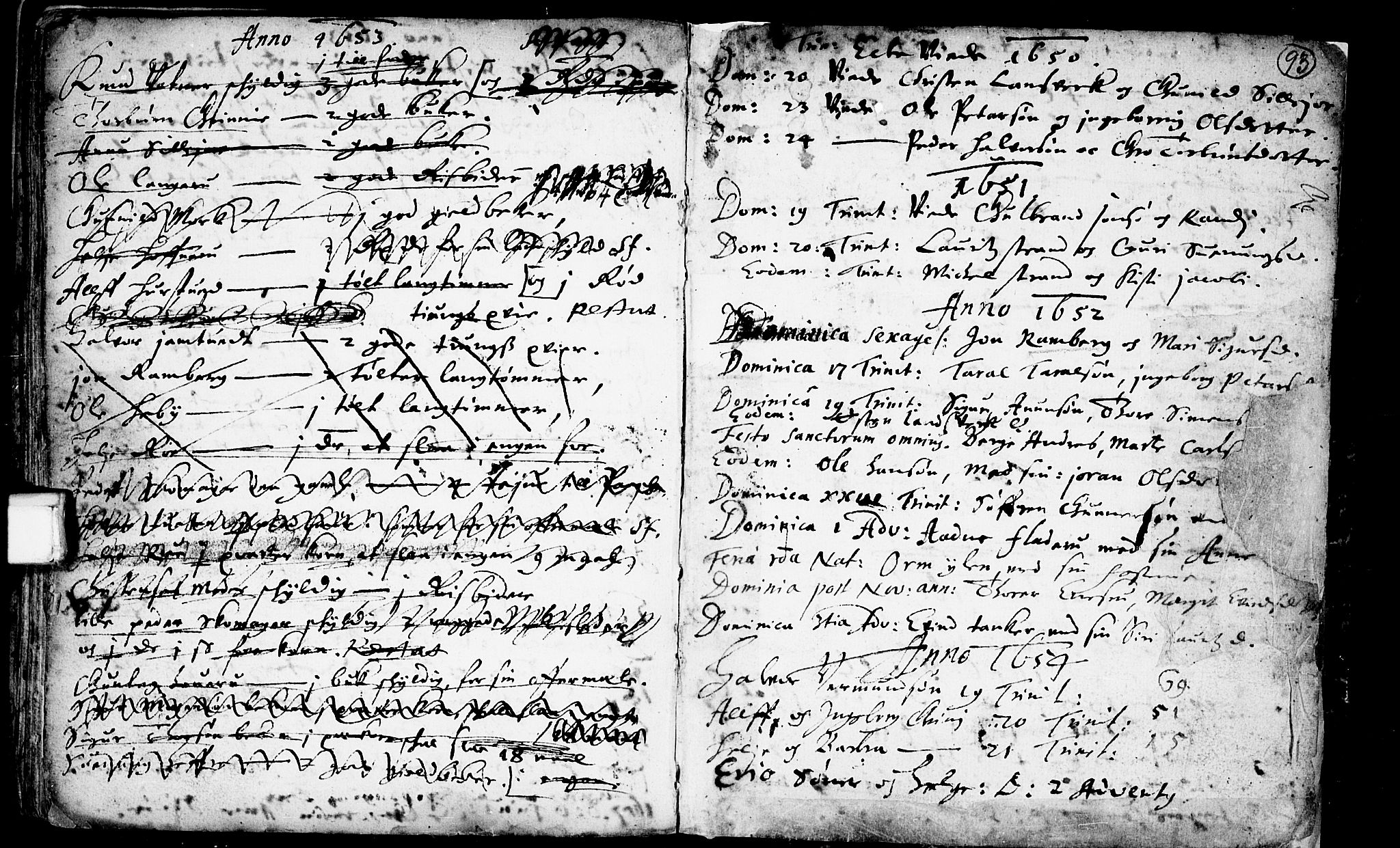 Heddal kirkebøker, SAKO/A-268/F/Fa/L0001: Parish register (official) no. I 1, 1648-1699, p. 93