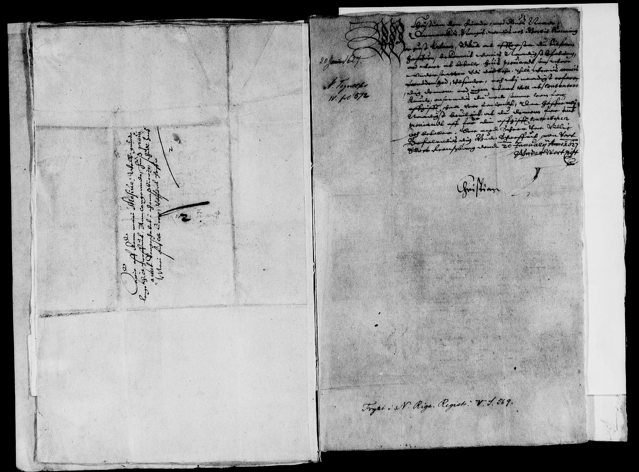 Rentekammeret inntil 1814, Reviderte regnskaper, Lensregnskaper, AV/RA-EA-5023/R/Rb/Rbo/L0007: Tønsberg len, 1624-1627