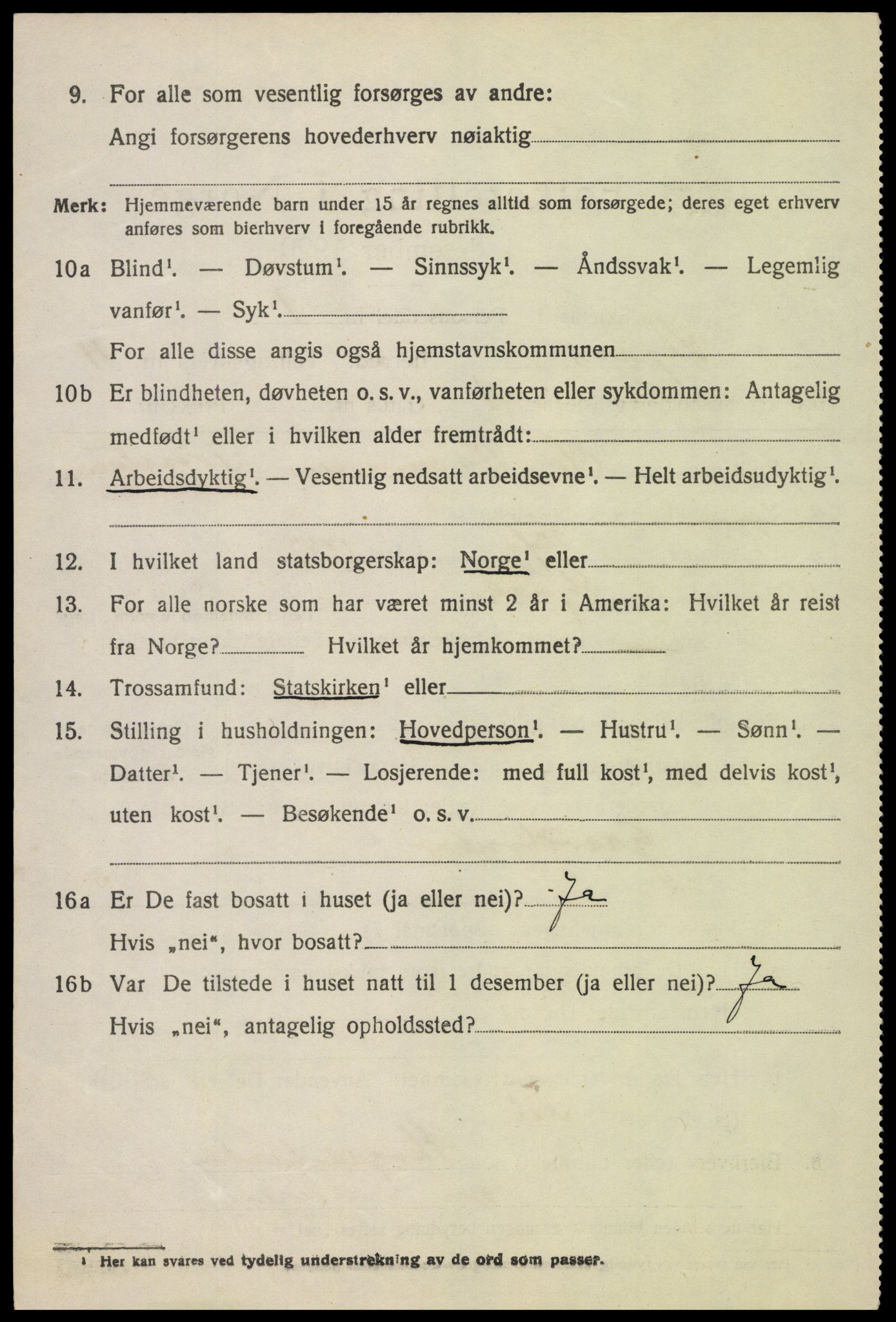 SAH, 1920 census for Skjåk, 1920, p. 4937