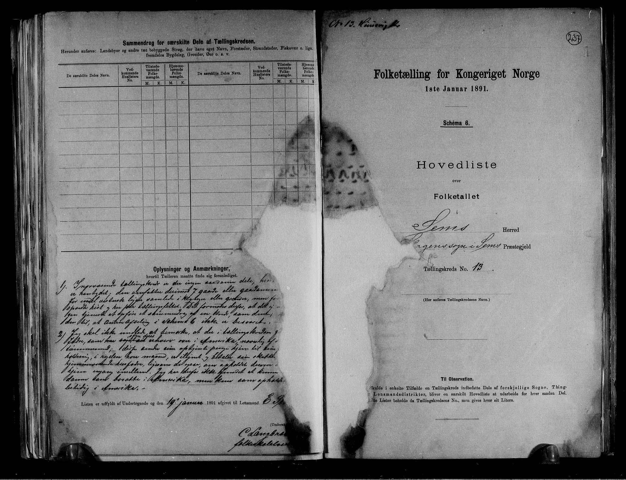 RA, 1891 census for 0721 Sem, 1891, p. 28