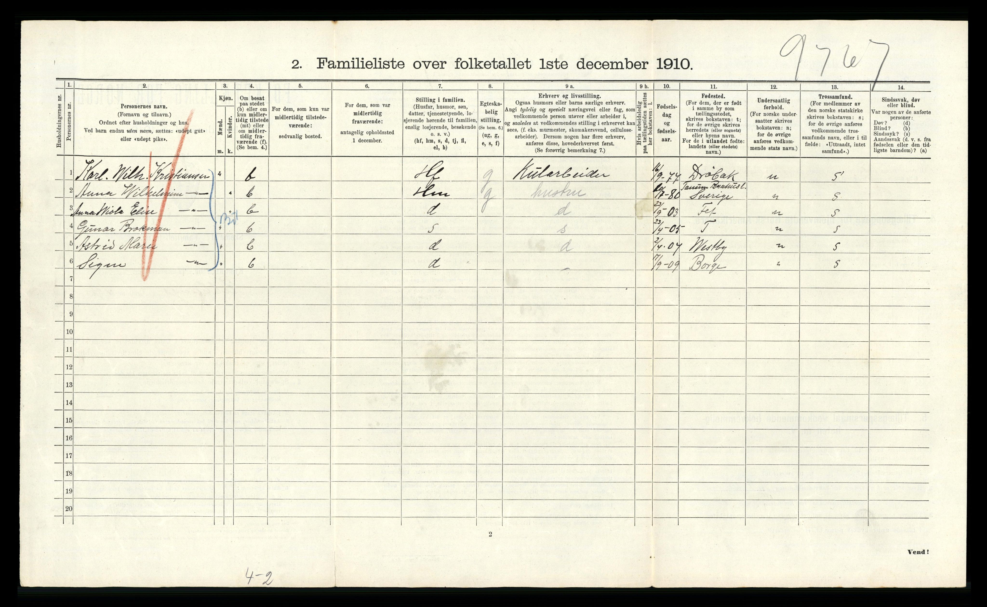 RA, 1910 census for Kristiania, 1910, p. 80846