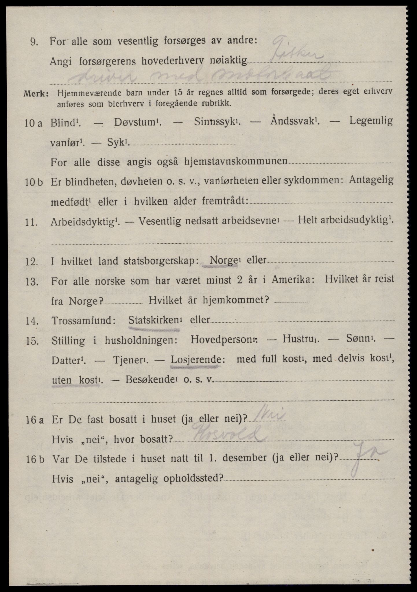 SAT, 1920 census for Edøy, 1920, p. 2191