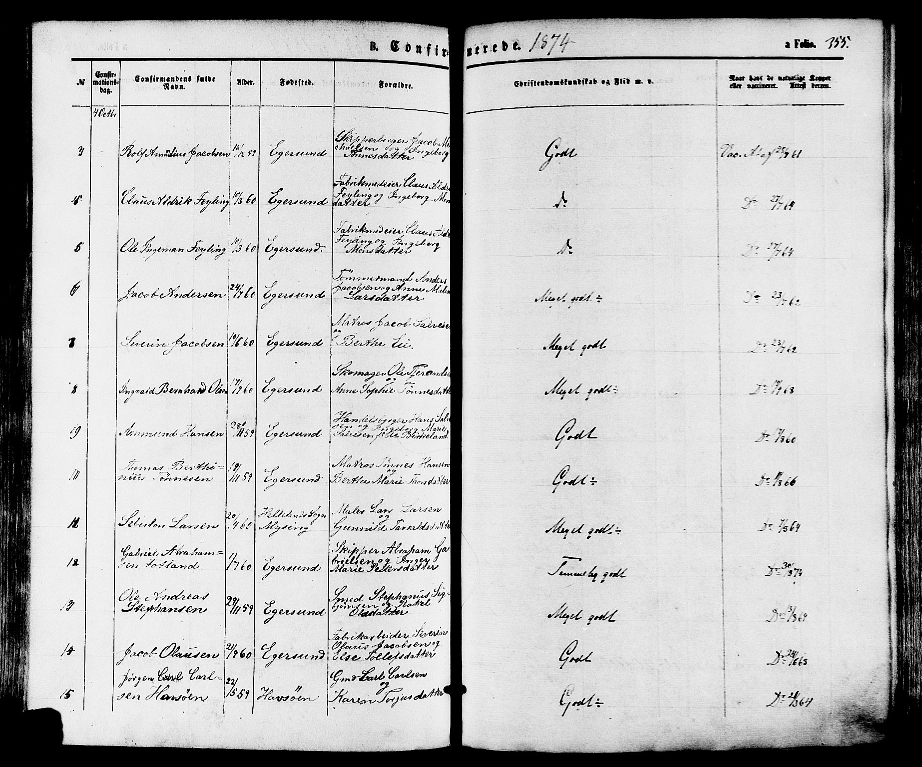 Eigersund sokneprestkontor, AV/SAST-A-101807/S08/L0014: Parish register (official) no. A 13, 1866-1878, p. 355