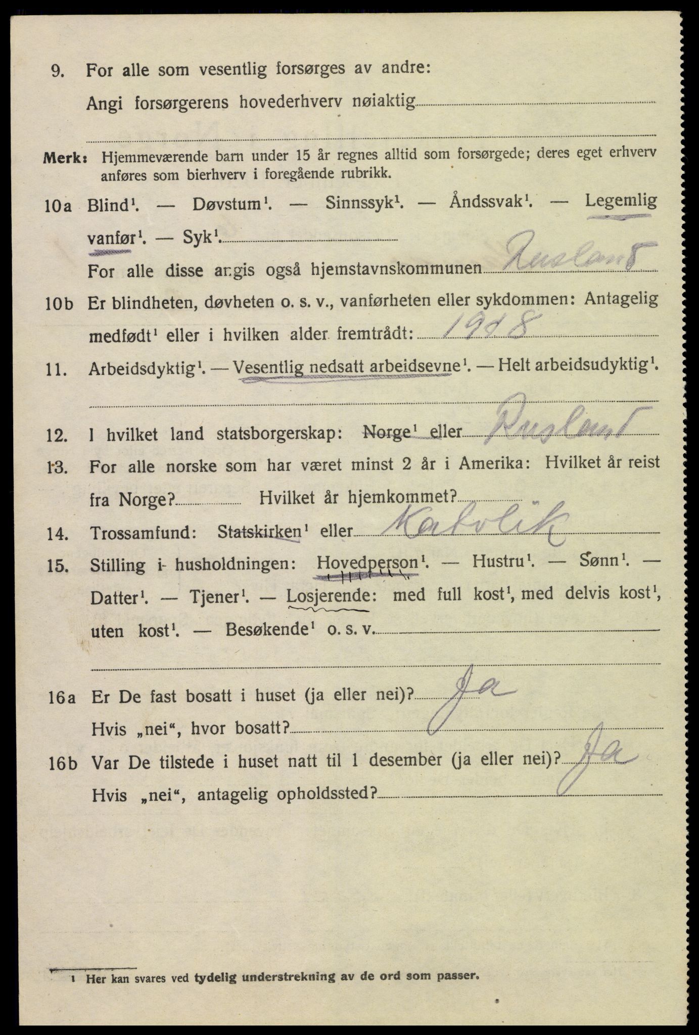 SAH, 1920 census for Hamar, 1920, p. 5132