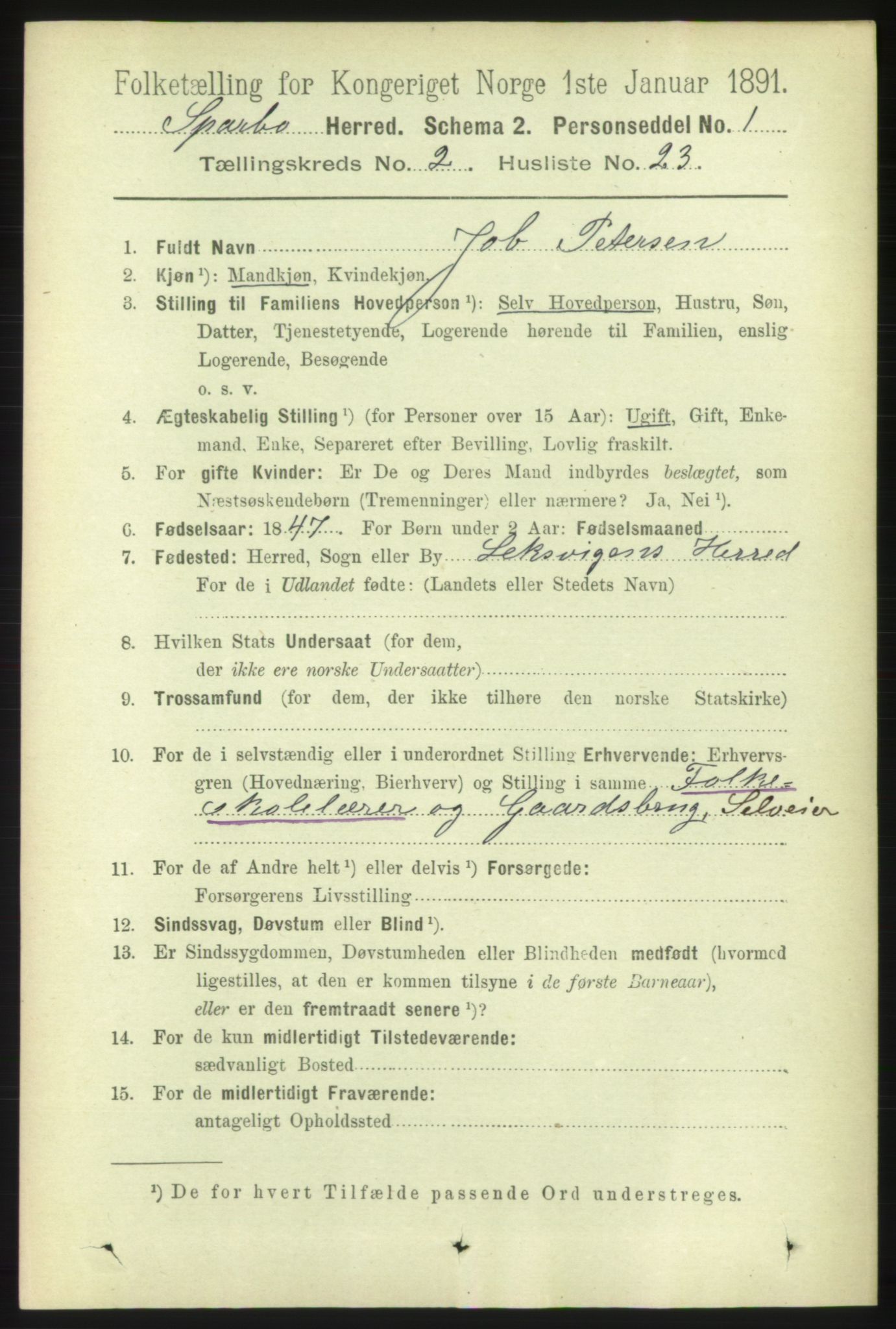 RA, 1891 census for 1731 Sparbu, 1891, p. 788