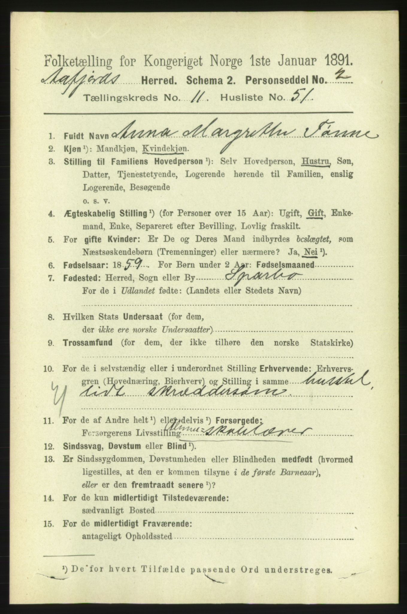 RA, 1891 census for 1630 Åfjord, 1891, p. 3668