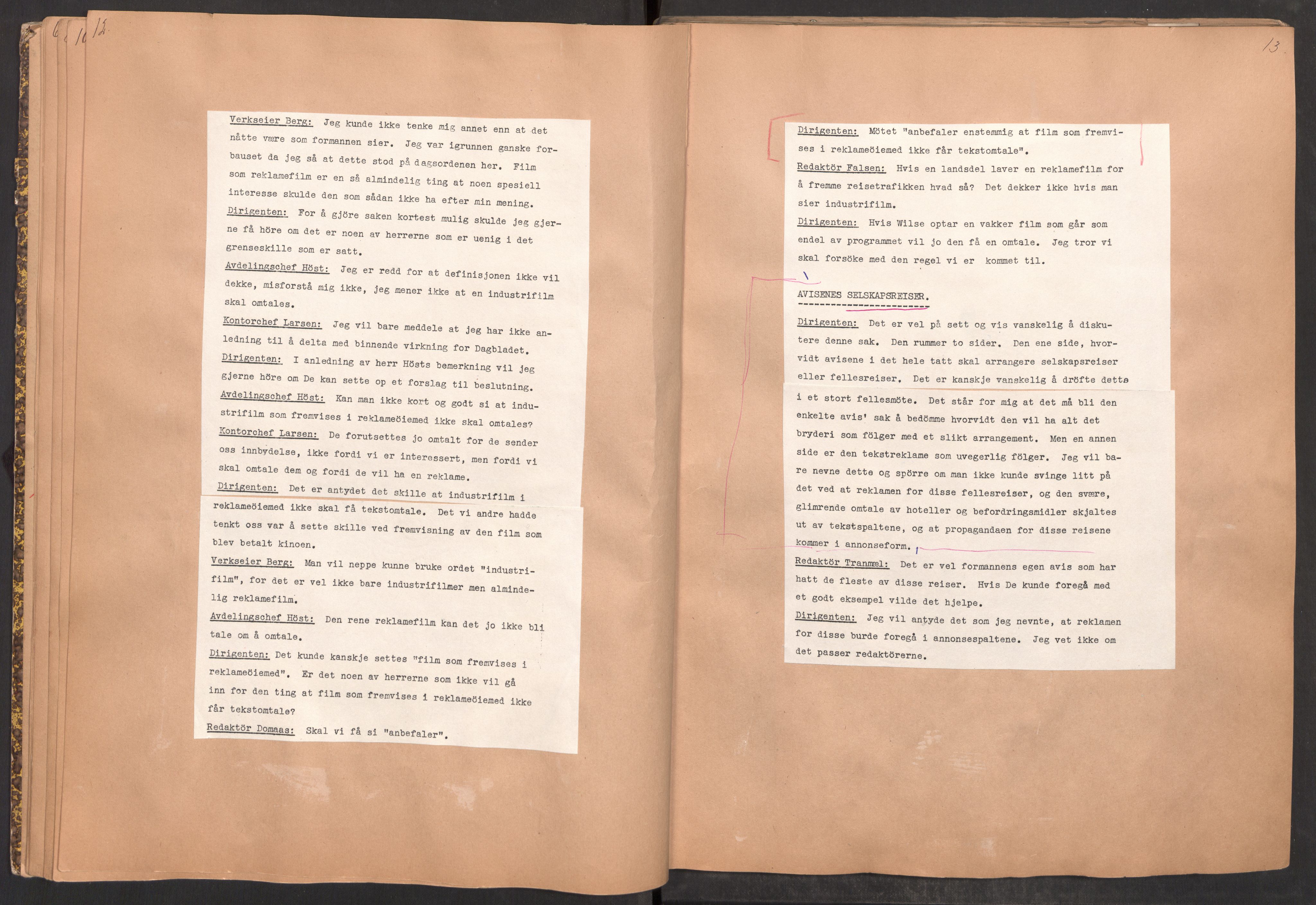 Tekstreklameutvalget, RA/PA-0854/A/Aa/L0003: Møtereferat, 1938-1955, p. 12-13