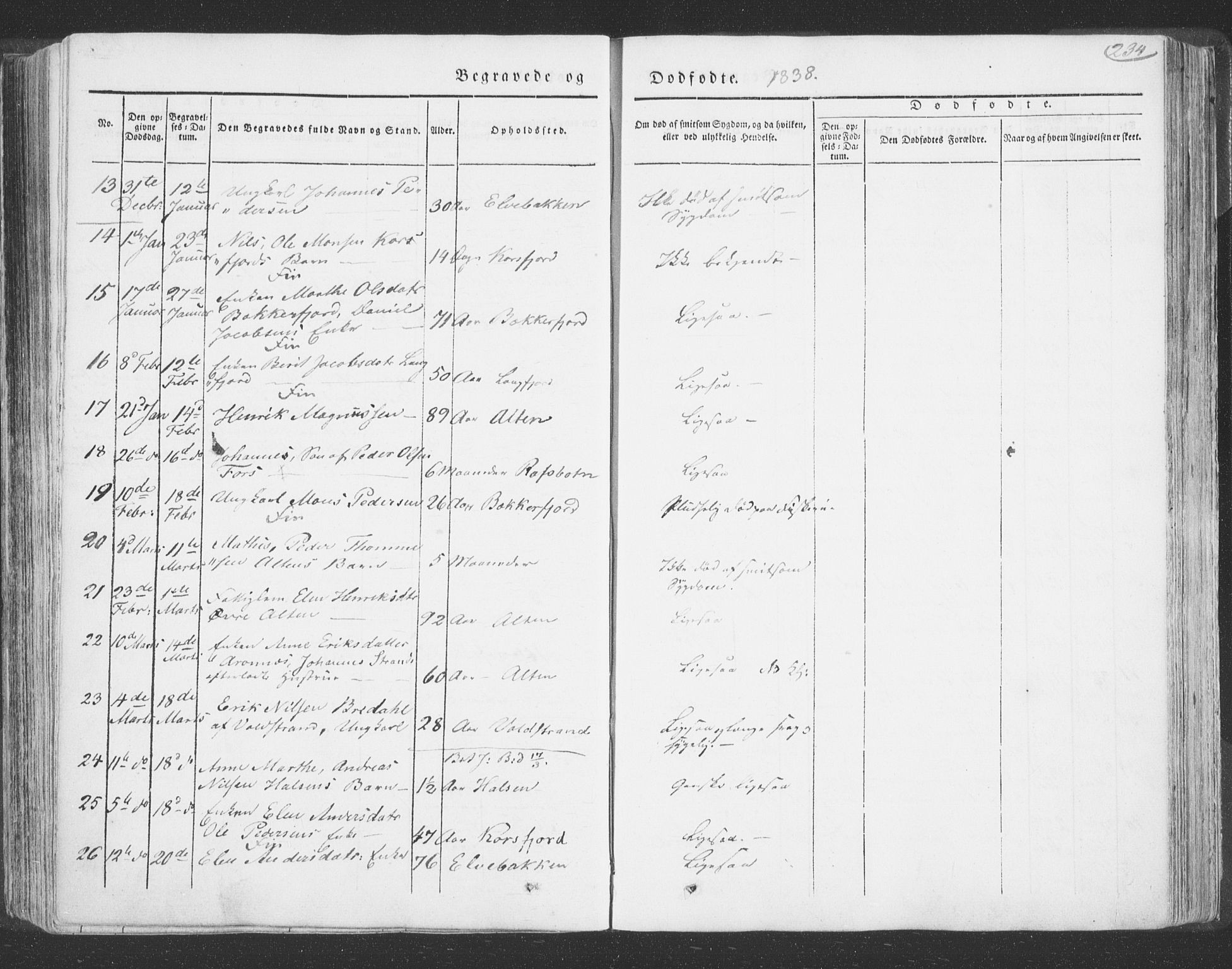 Talvik sokneprestkontor, AV/SATØ-S-1337/H/Ha/L0009kirke: Parish register (official) no. 9, 1837-1852, p. 234