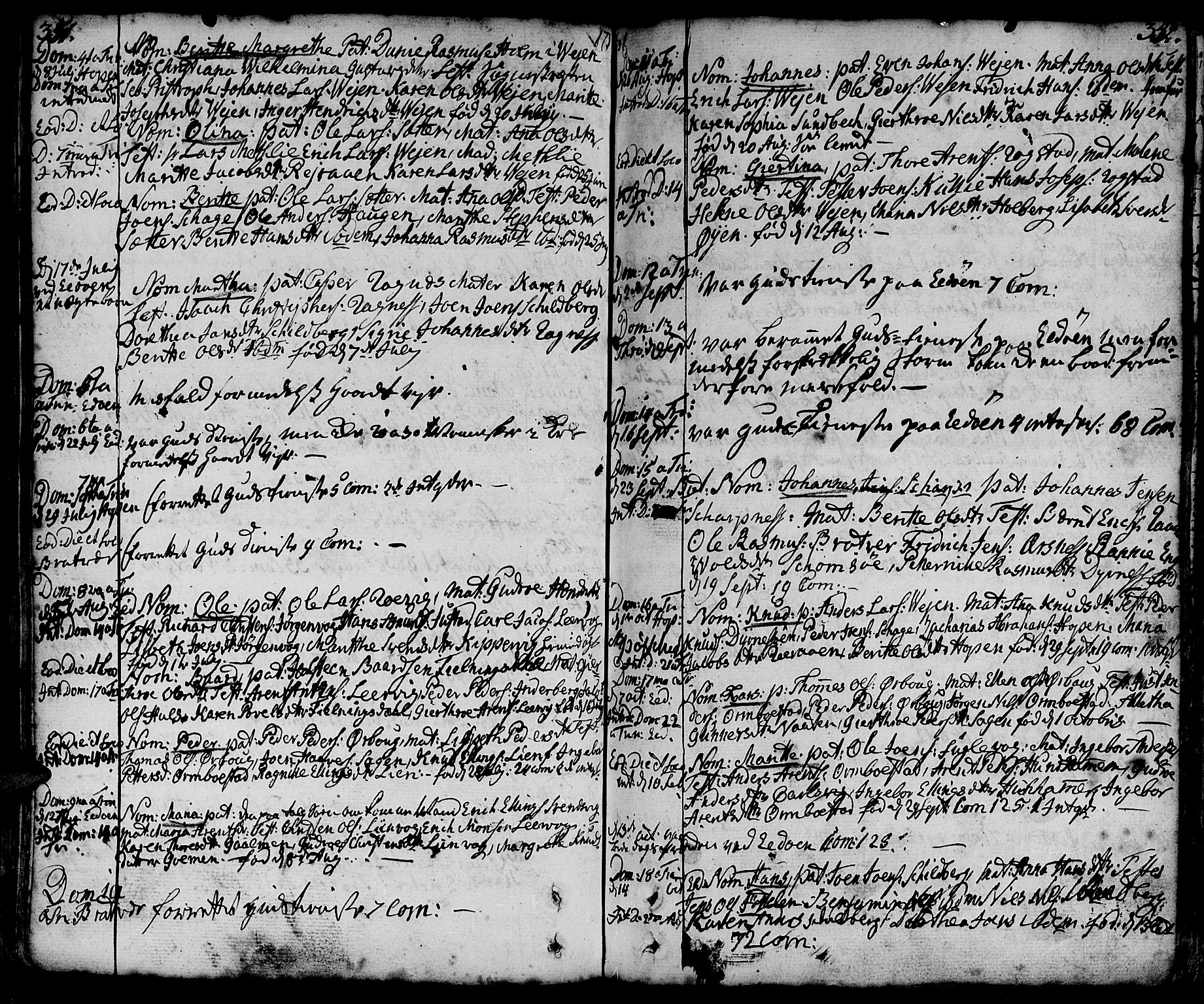 Ministerialprotokoller, klokkerbøker og fødselsregistre - Møre og Romsdal, SAT/A-1454/581/L0932: Parish register (official) no. 581A02, 1767-1823, p. 351-352