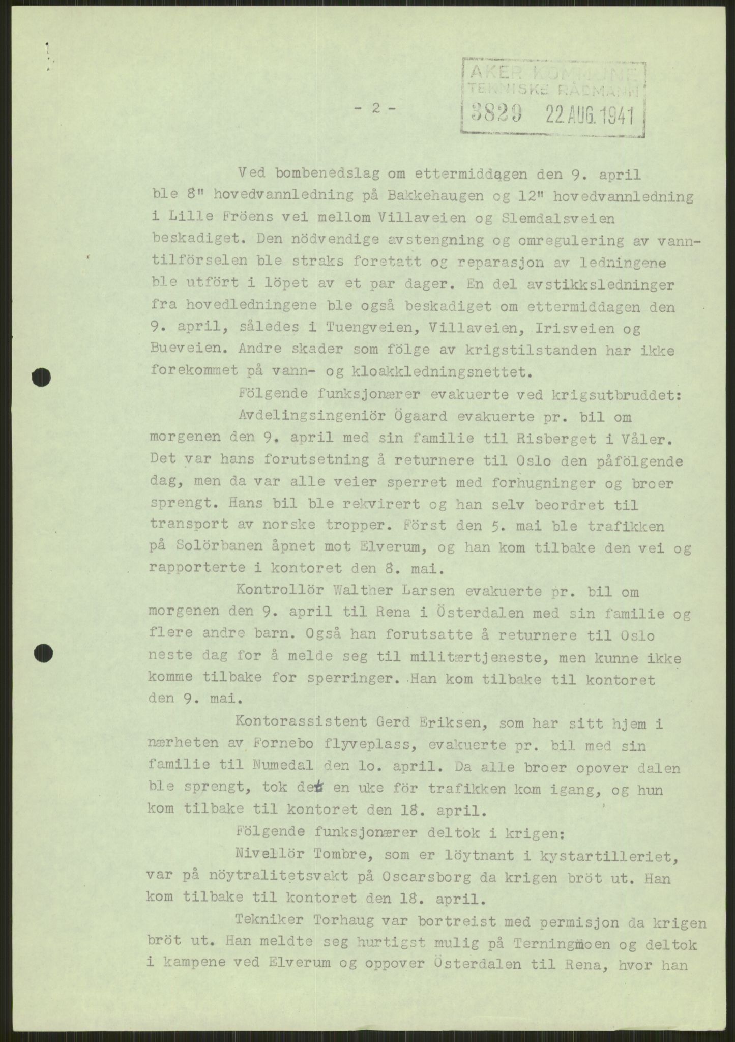 Forsvaret, Forsvarets krigshistoriske avdeling, RA/RAFA-2017/Y/Ya/L0013: II-C-11-31 - Fylkesmenn.  Rapporter om krigsbegivenhetene 1940., 1940, p. 284