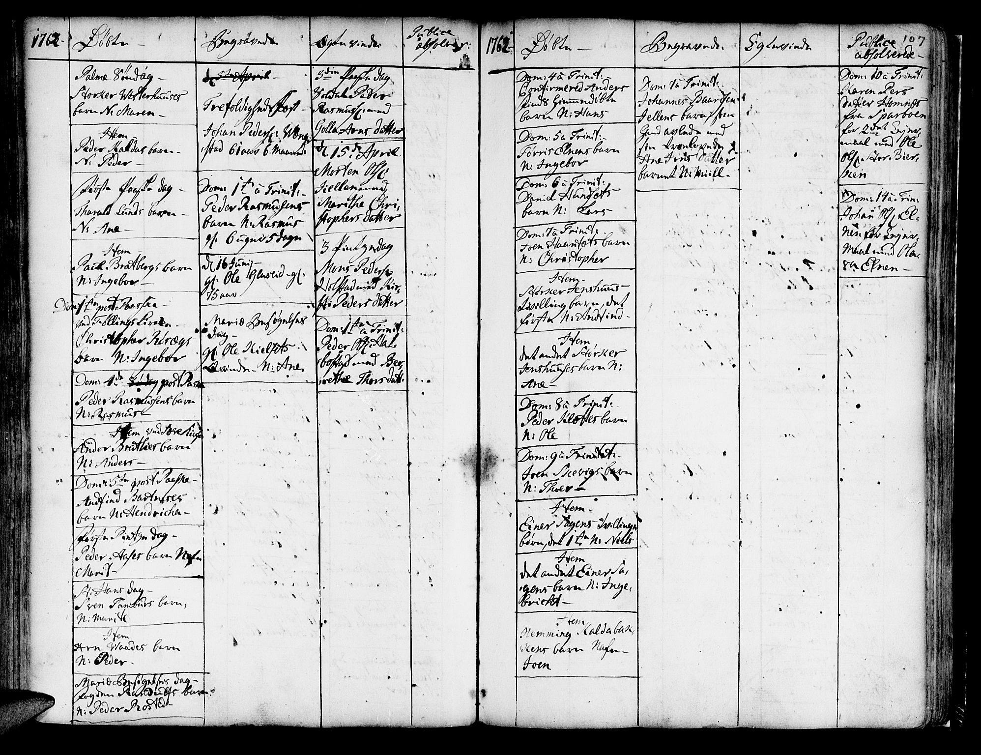 Ministerialprotokoller, klokkerbøker og fødselsregistre - Nord-Trøndelag, SAT/A-1458/741/L0385: Parish register (official) no. 741A01, 1722-1815, p. 107