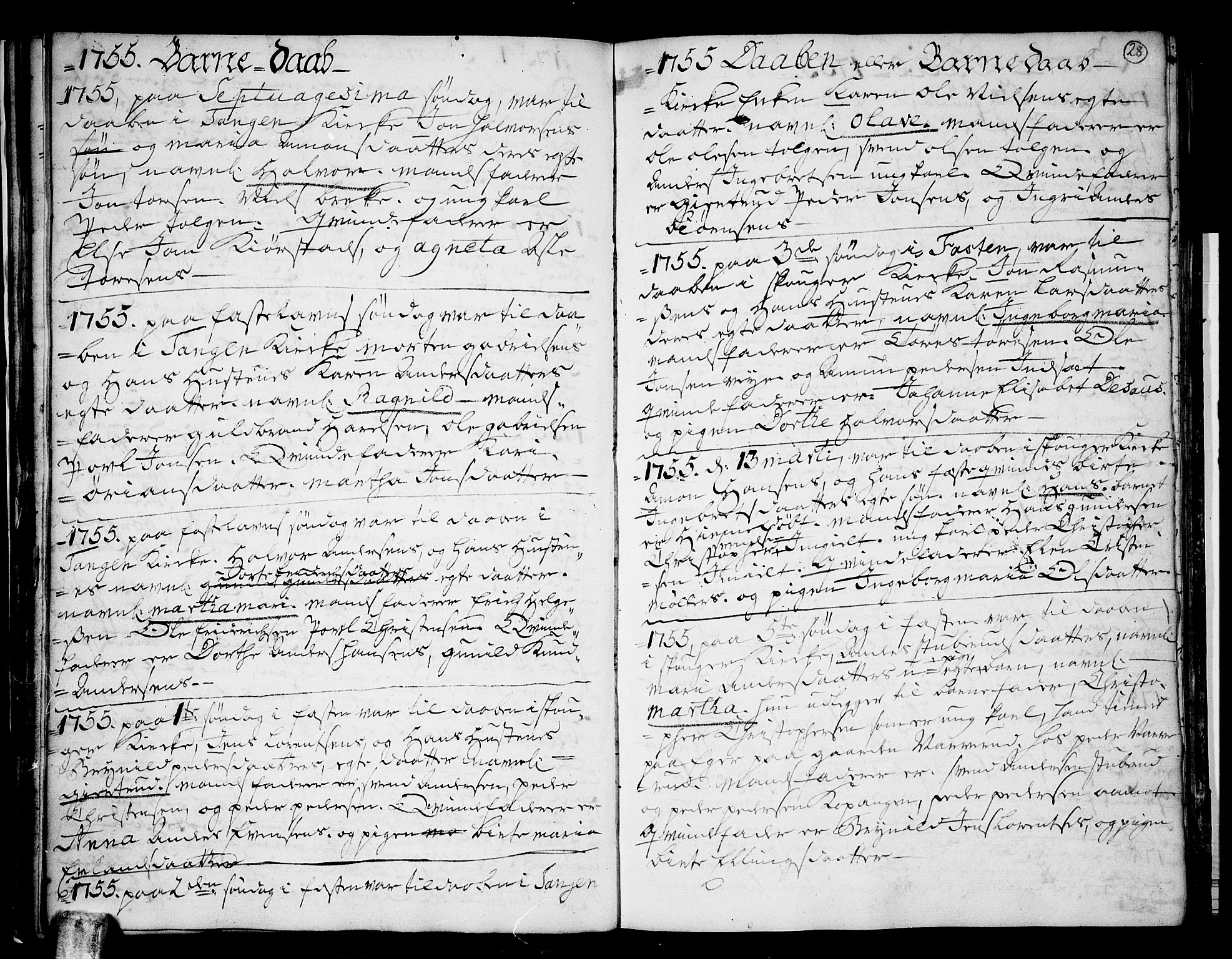 Skoger kirkebøker, SAKO/A-59/G/Gb/L0002: Parish register (copy) no. II 2, 1753-1795, p. 28