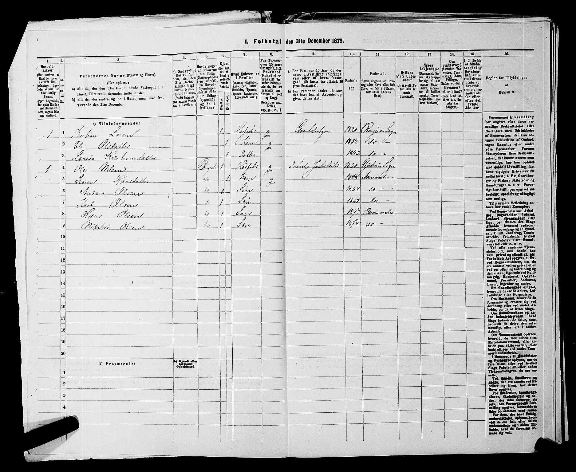 RA, 1875 census for 0214P Ås, 1875, p. 387