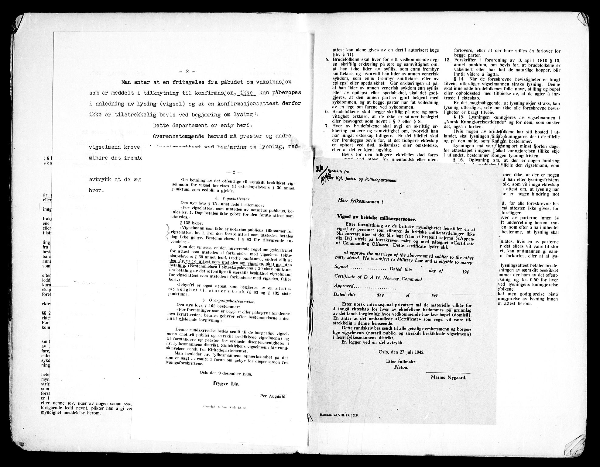 Lillestrøm prestekontor Kirkebøker, SAO/A-10327a/H/L0001: Banns register no. 1, 1939-1952