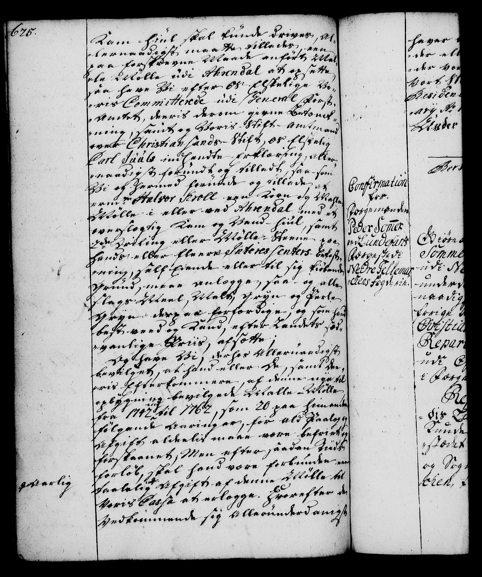 Rentekammeret, Kammerkanselliet, RA/EA-3111/G/Gg/Gga/L0004: Norsk ekspedisjonsprotokoll med register (merket RK 53.4), 1734-1741, p. 625