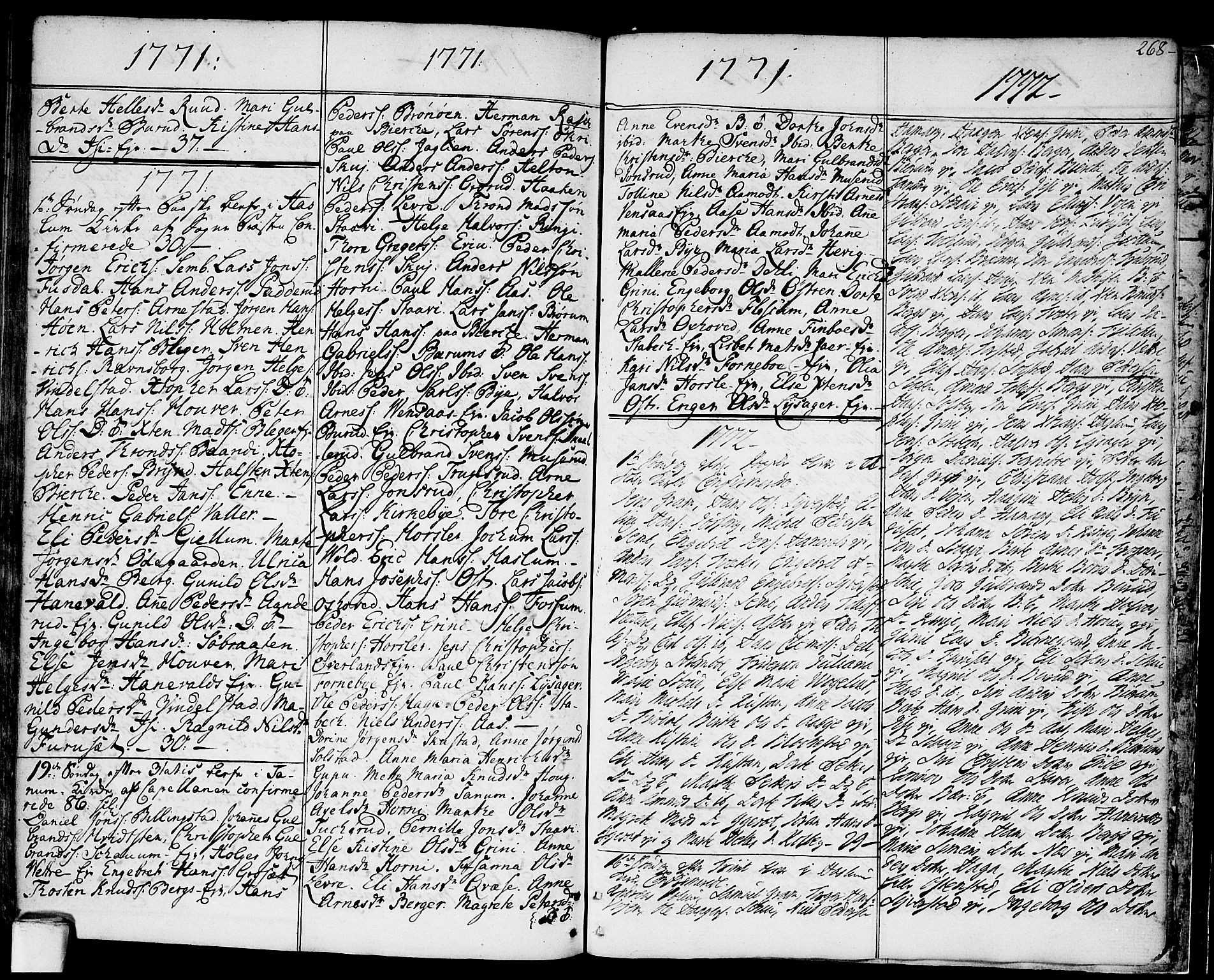 Asker prestekontor Kirkebøker, SAO/A-10256a/F/Fa/L0003: Parish register (official) no. I 3, 1767-1807, p. 268