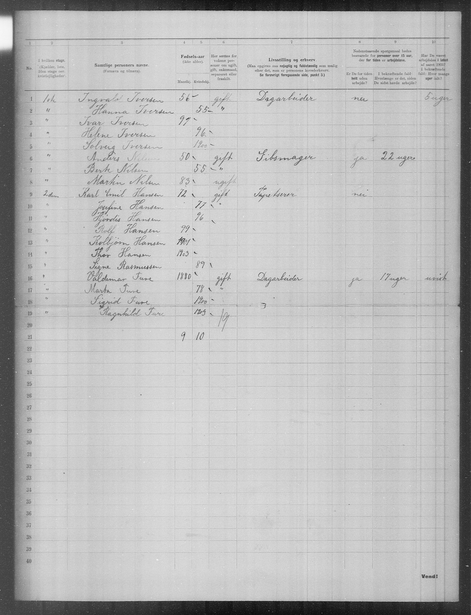 OBA, Municipal Census 1903 for Kristiania, 1903, p. 12625