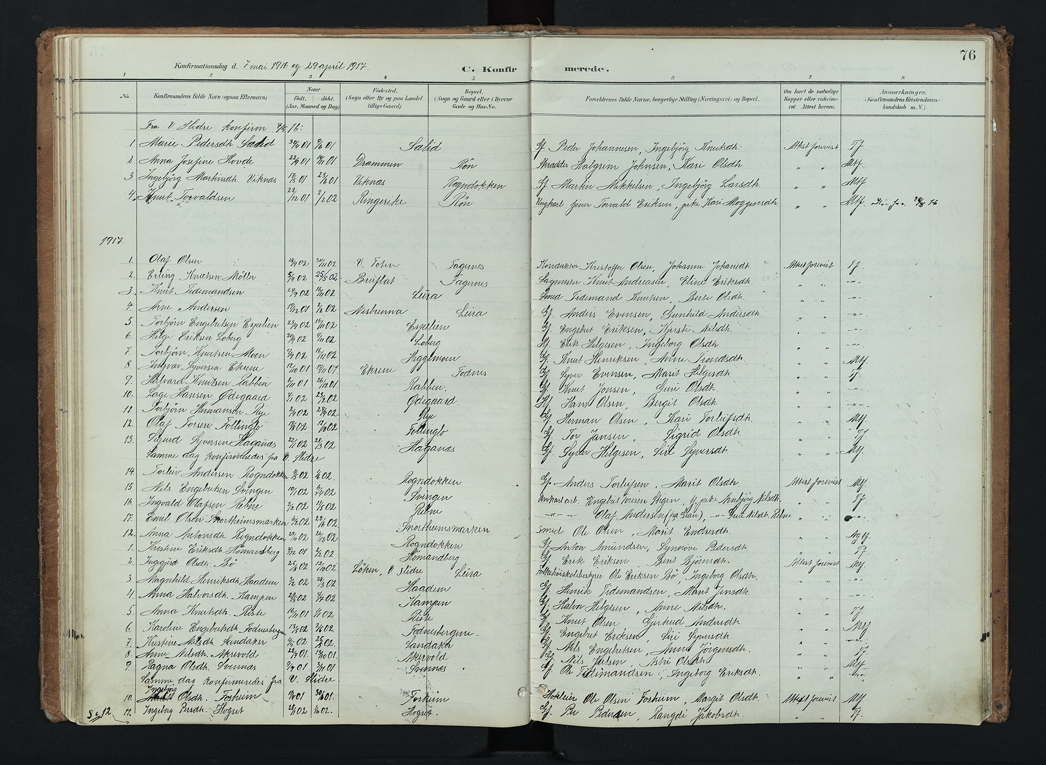Nord-Aurdal prestekontor, SAH/PREST-132/H/Ha/Haa/L0016: Parish register (official) no. 16, 1897-1925, p. 76