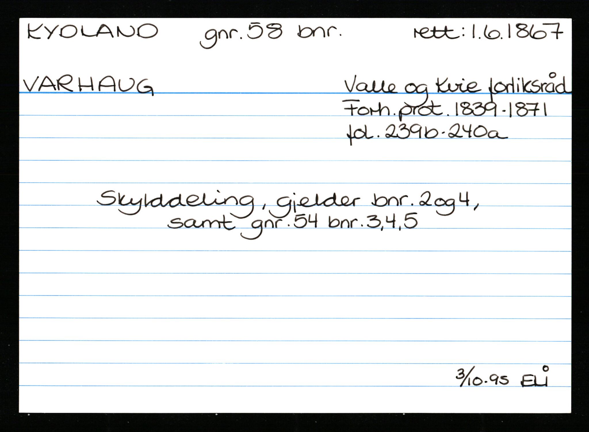 Statsarkivet i Stavanger, AV/SAST-A-101971/03/Y/Ym/L0033: Åstedskort sortert etter gårdsnavn: Kvelland - Lagestranden, 1600-1950, p. 363