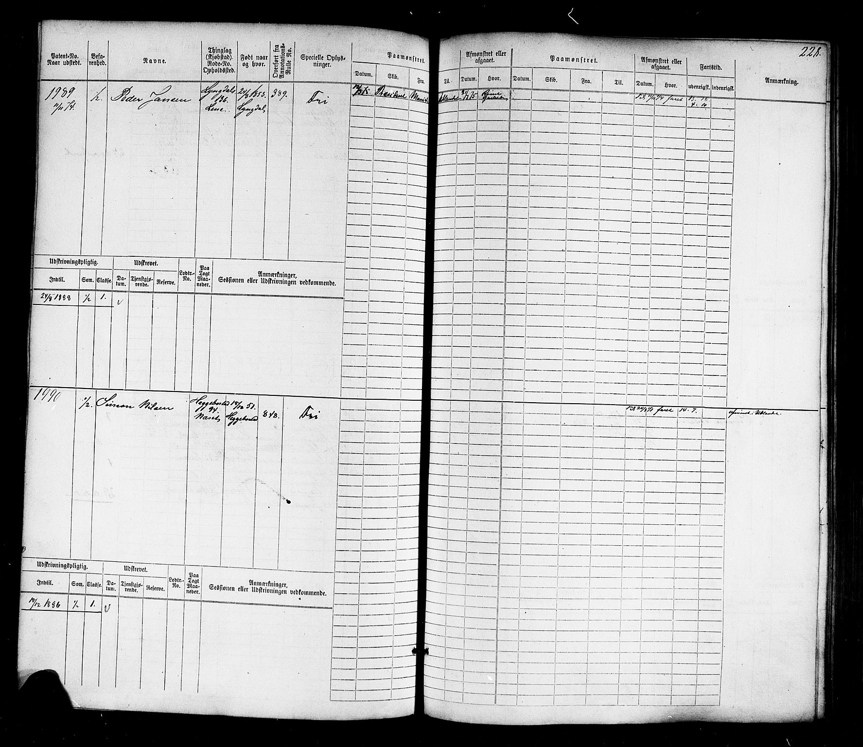 Farsund mønstringskrets, SAK/2031-0017/F/Fb/L0017: Hovedrulle nr 1537-2300, Z-9, 1868-1904, p. 240