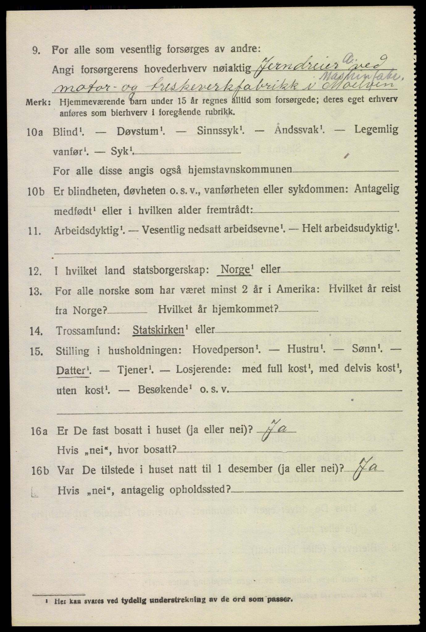 SAH, 1920 census for Ringsaker, 1920, p. 11439