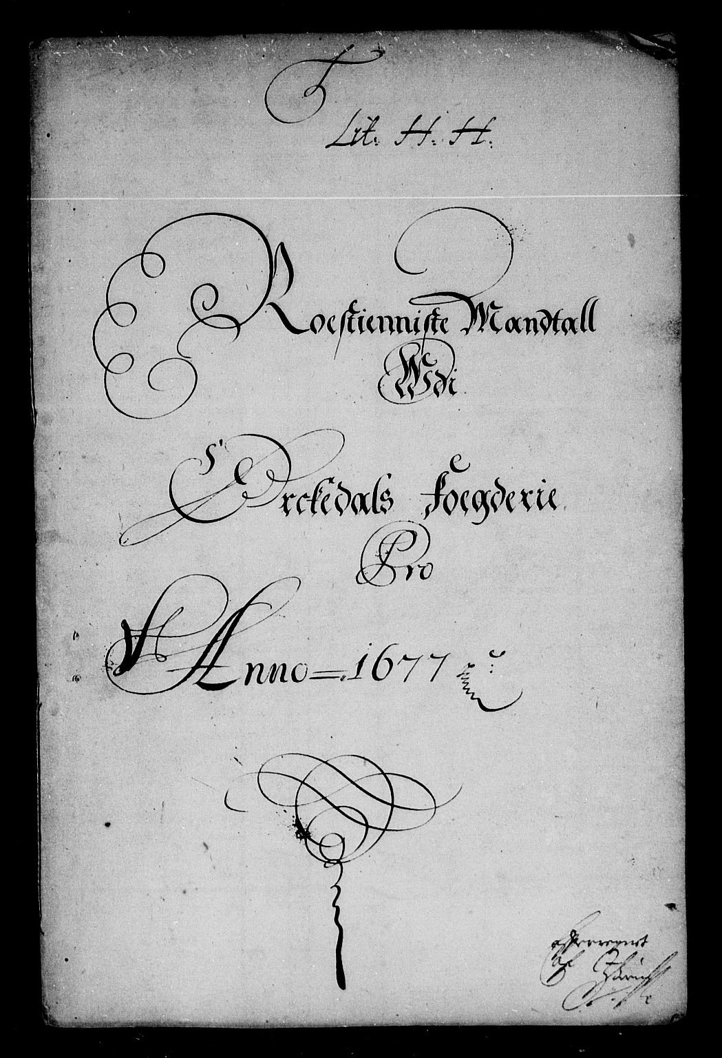 Rentekammeret inntil 1814, Reviderte regnskaper, Stiftamtstueregnskaper, Trondheim stiftamt og Nordland amt, RA/EA-6044/R/Re/L0046: Trondheim stiftamt og Nordland amt, 1677