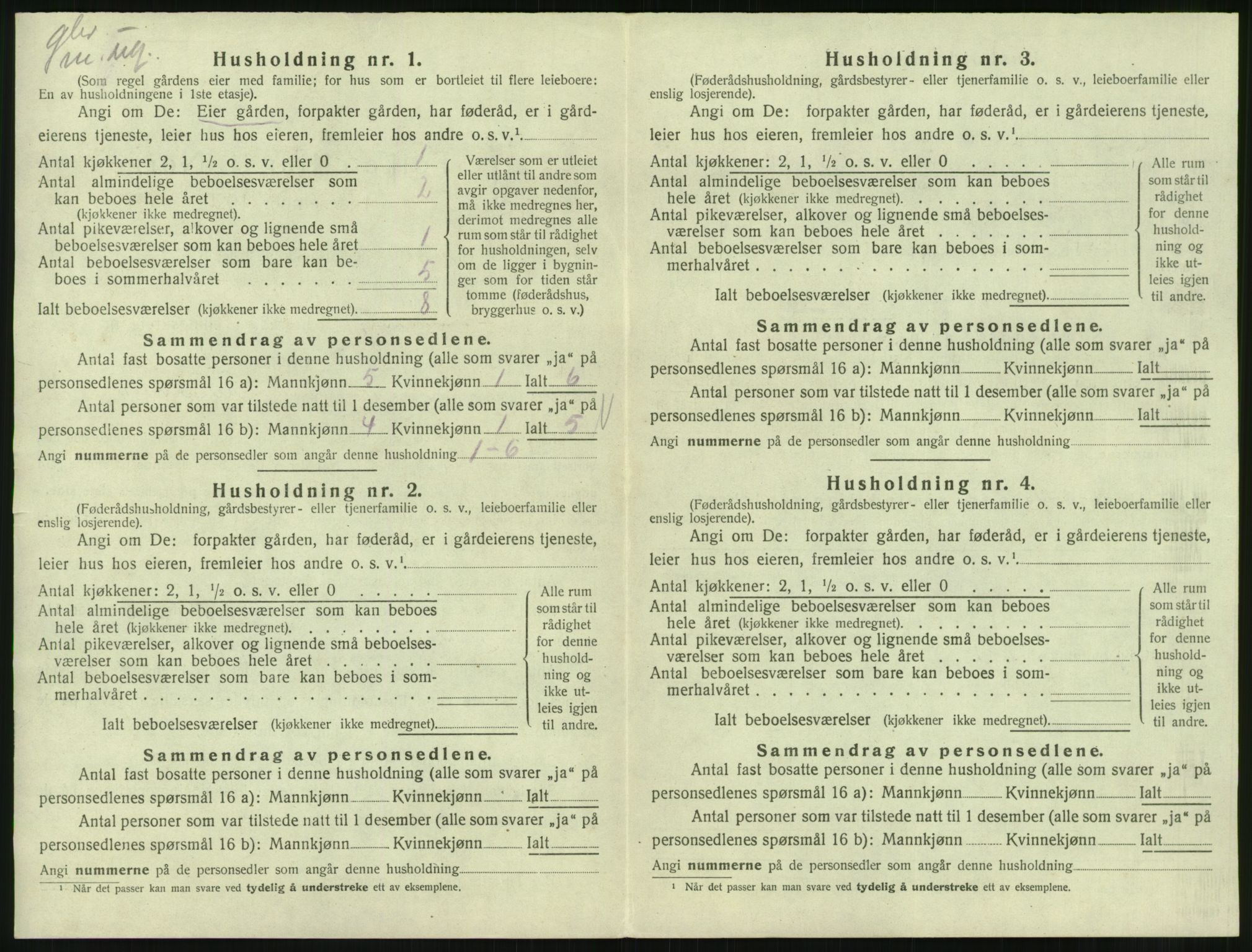 SAST, 1920 census for Varhaug, 1920, p. 798