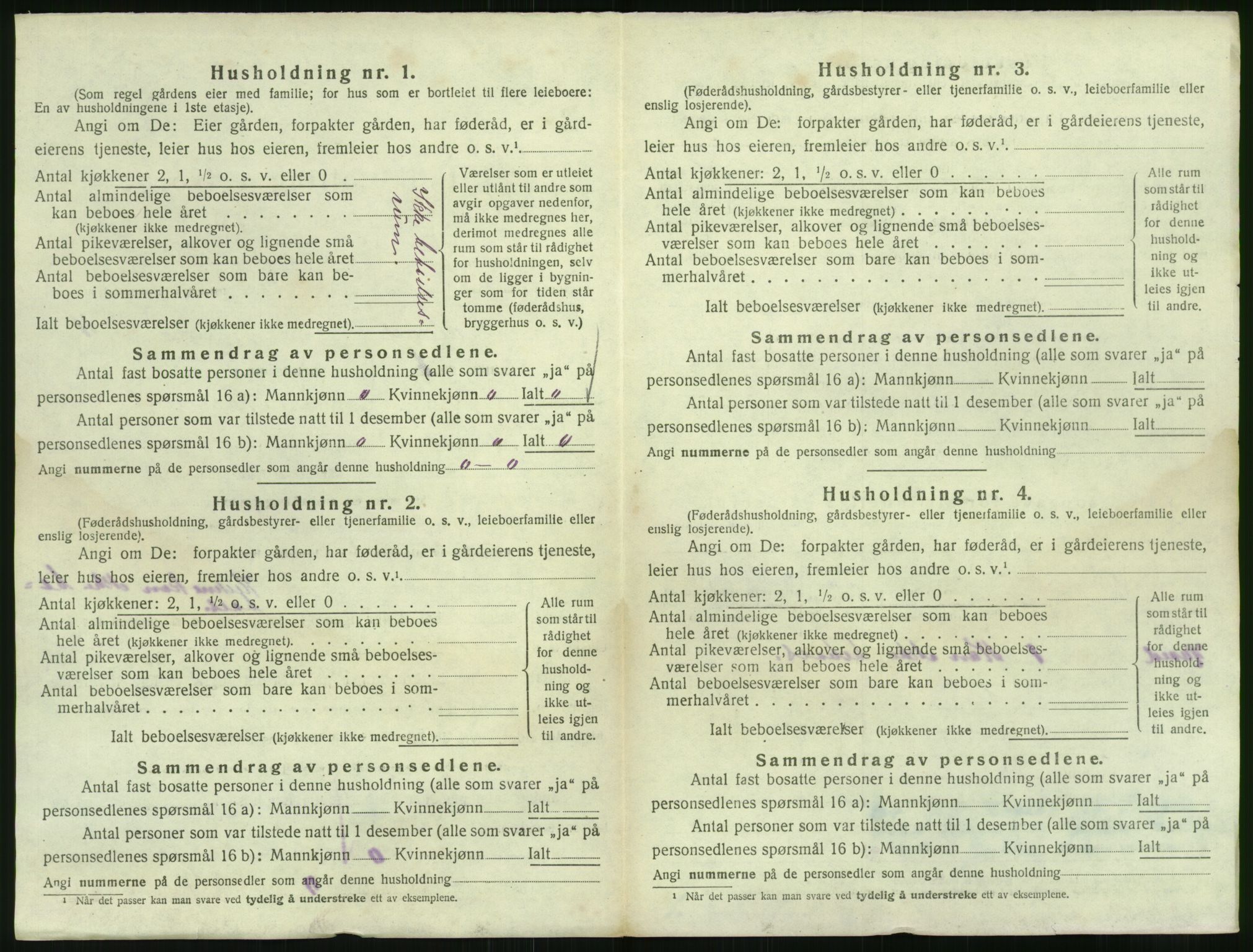 SAK, 1920 census for Froland, 1920, p. 906